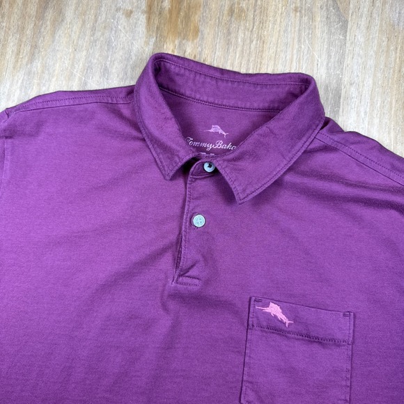 Tommy Bahama Other - Tommy Bahama Relax Short Sleeve Polo Shirt Mens M Maroon Golf Lightweight Casual